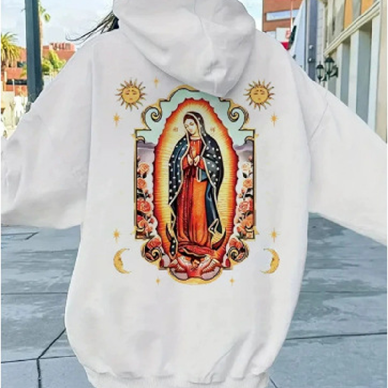 🔥Hot Sale Deals-Unisex Oversized Guadalupe Graphic Hoodie