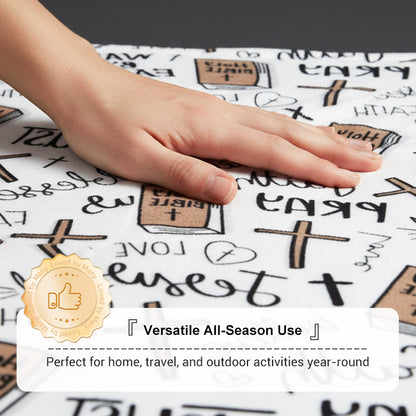 🎁 Limited Time 50% OFF✨Faith-Inspired Cozy Ultra-Soft Throw Blanket | Ultra-Soft Comfort with Inspiring Design🛋️