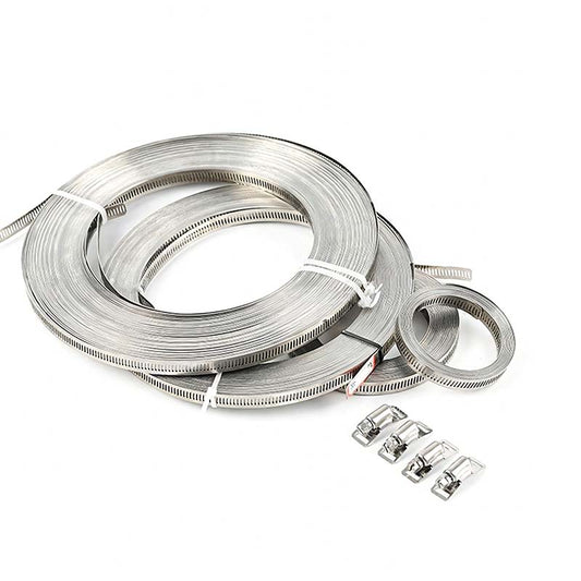 🔥Hot Sale Deals-Adjustable 304 Stainless Steel Hose Clamps Assortment Kit