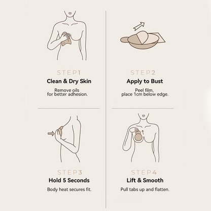 Seamless Uplift Adhesive Nipple Covers for Women
