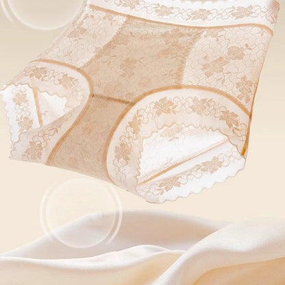 Women's Seamless Lace High-Waisted Panties