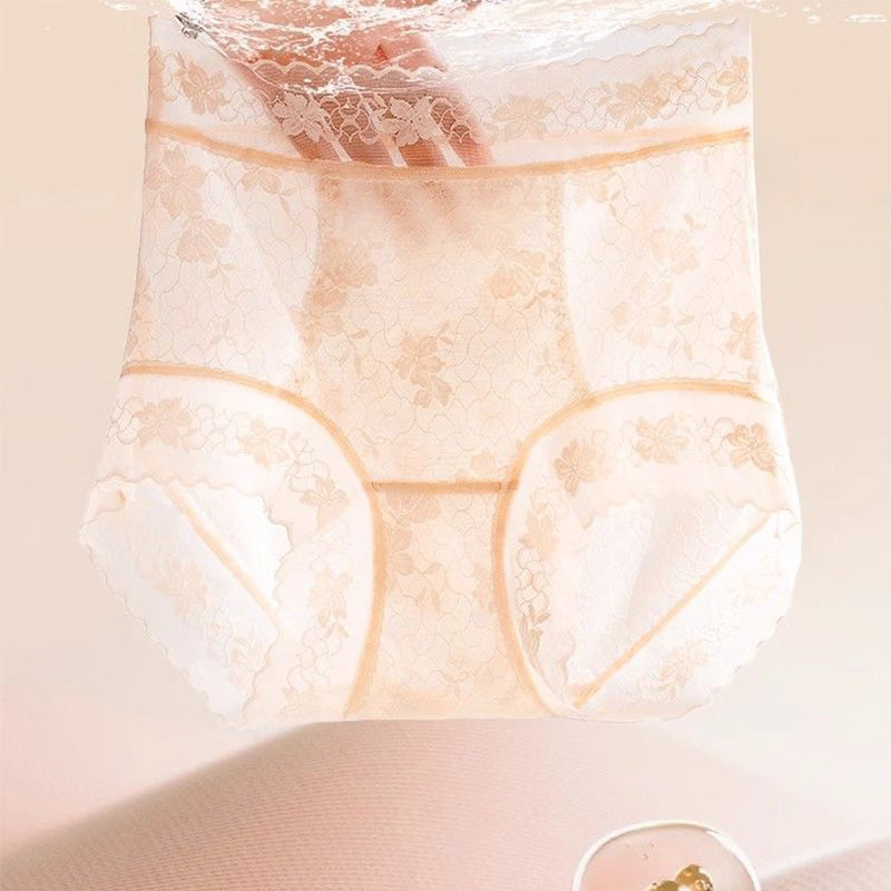 Women's Seamless Lace High-Waisted Panties