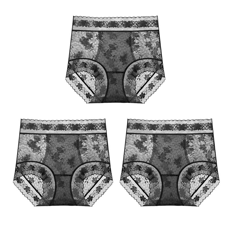 Women's Seamless Lace High-Waisted Panties