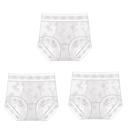 Women's Seamless Lace High-Waisted Panties