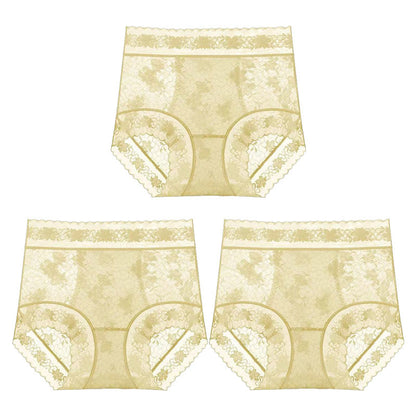 Women's Seamless Lace High-Waisted Panties
