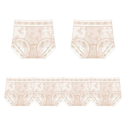 Women's Seamless Lace High-Waisted Panties