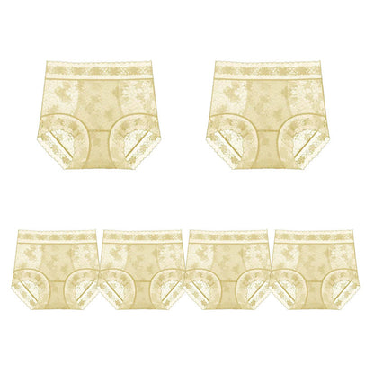 Women's Seamless Lace High-Waisted Panties