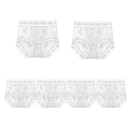 Women's Seamless Lace High-Waisted Panties