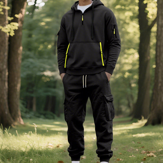 🔥Hot Sale Deals-Men's Two-Piece Hooded Tracksuit Set