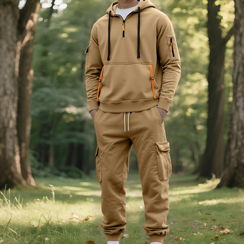 🔥Hot Sale Deals-Men's Two-Piece Hooded Tracksuit Set