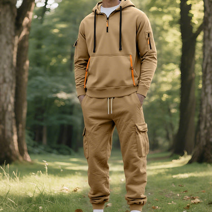 🔥Hot Sale Deals-Men's Two-Piece Hooded Tracksuit Set