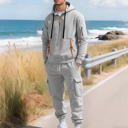 🔥Hot Sale Deals-Men's Two-Piece Hooded Tracksuit Set