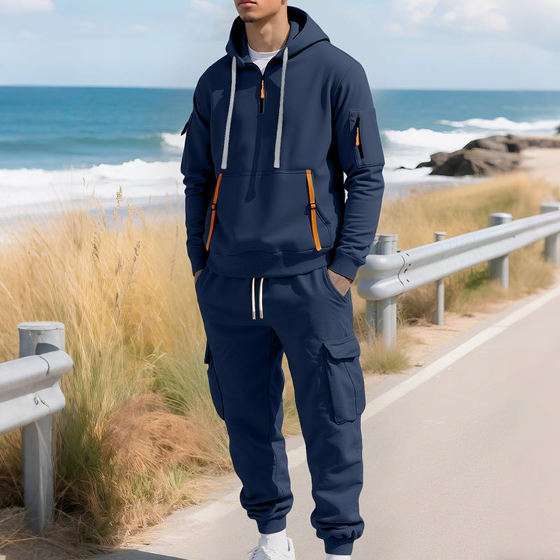 🔥Hot Sale Deals-Men's Two-Piece Hooded Tracksuit Set