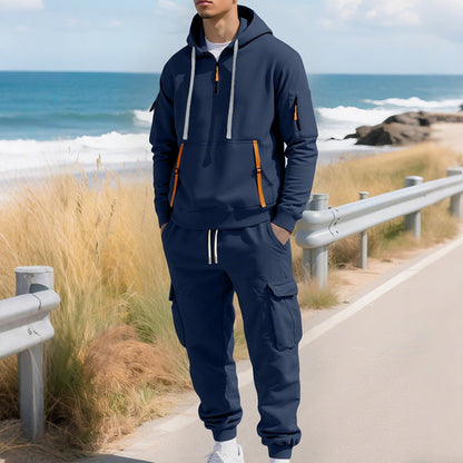 🔥Hot Sale Deals-Men's Two-Piece Hooded Tracksuit Set