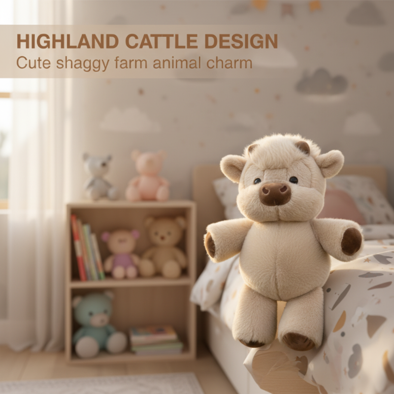 💞50K+ SOLD! 🔥🔥50% OFF!🎁🎁Adorable & Furry Highland Cattle Soft Toy