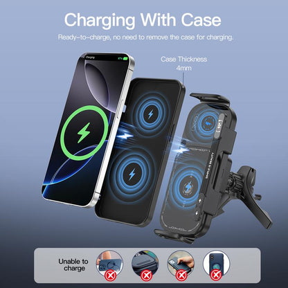 🔥New Year's Special Offer:50% OFF⚡15W Wireless Fast-Charging Car Phone Mount for Foldable & Regular Smartphones