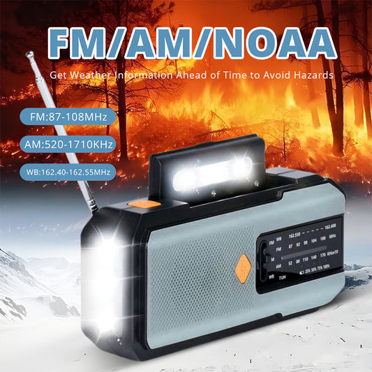 🔥Limited-time offer-Solar Hand-Crank Emergency Weather Radio
