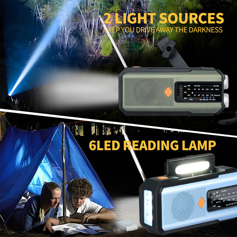 🔥Limited-time offer-Solar Hand-Crank Emergency Weather Radio