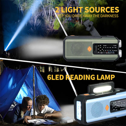 🔥Limited-time offer-Solar Hand-Crank Emergency Weather Radio