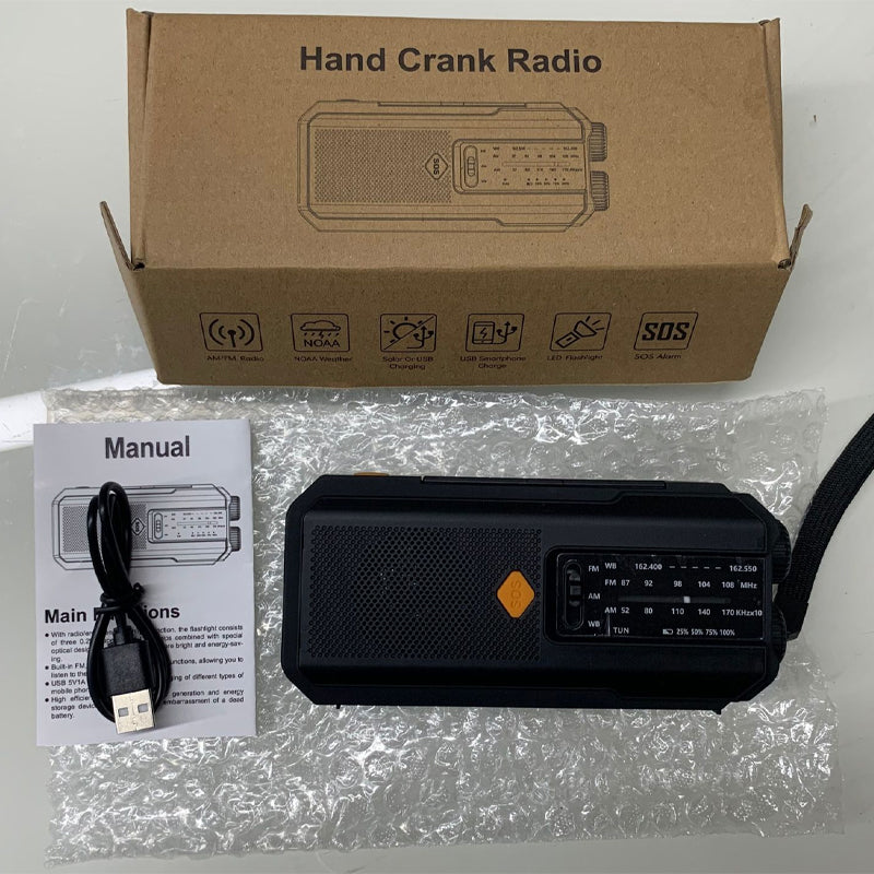 🔥Limited-time offer-Solar Hand-Crank Emergency Weather Radio