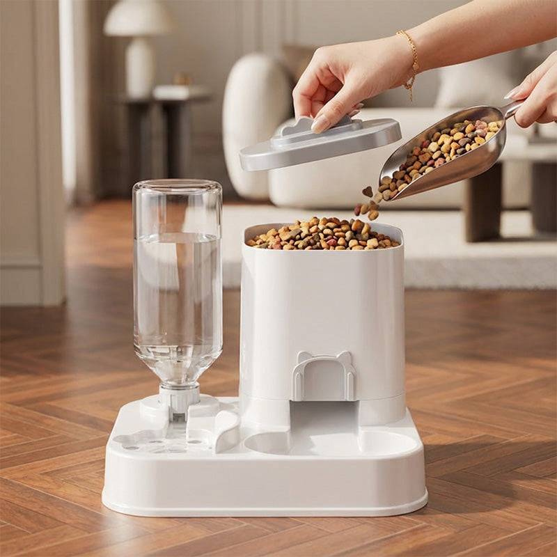 🔥Limited-time offer-2-in-1 Automatic Pet Feeder & Water Dispenser