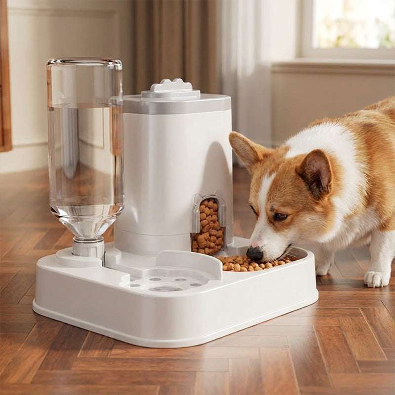 🔥Limited-time offer-2-in-1 Automatic Pet Feeder & Water Dispenser