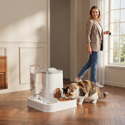 🔥Limited-time offer-2-in-1 Automatic Pet Feeder & Water Dispenser
