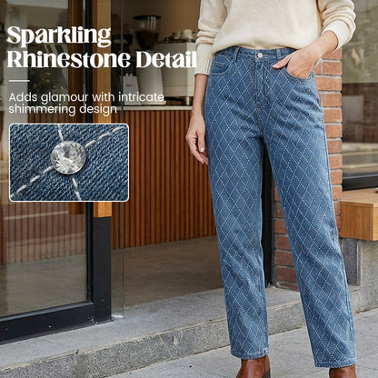 🔥Hot Sale Deals-Women's Sparkling Straight Leg Jeans