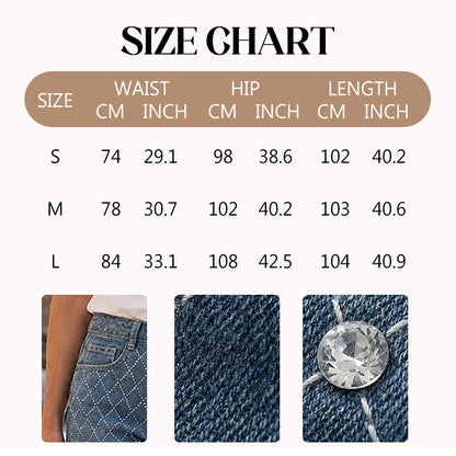🔥Hot Sale Deals-Women's Sparkling Straight Leg Jeans