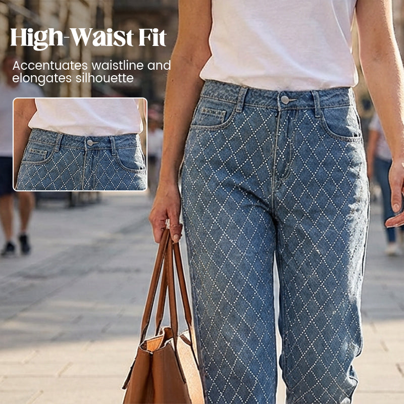 🔥Hot Sale Deals-Women's Sparkling Straight Leg Jeans