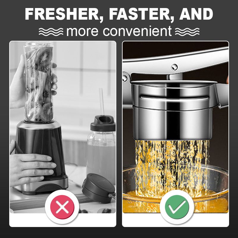 📢📢50%  OFF !! ⏰AEX Multifunctional Stainless Steel Potato, Juice & Food Press