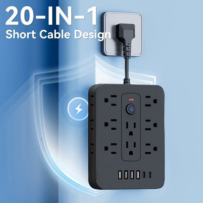 🔥Hot Sale Deals-20-in-1 Power Strip with Overload Protection