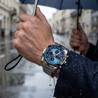 ⌚ 49% OFF NOW! 🪖 Men‘s Military Watch – Analog-Digital Display, Waterproof & Shock-Resistant 🛡️