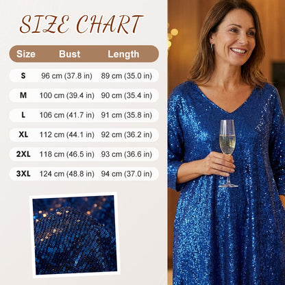 ⌛Limited-time offer-Women's Sparkle Sequin V-Neck Dress