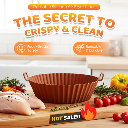 🏆 Last Day Special Price!!!Reusable Silicone Air Fryer Liner
