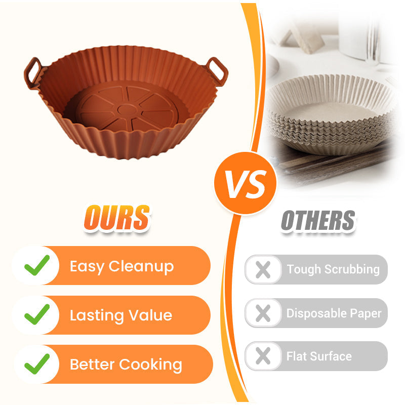 🏆 Last Day Special Price!!!Reusable Silicone Air Fryer Liner