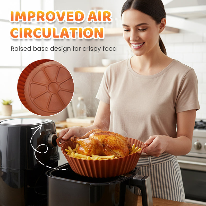 🏆 Last Day Special Price!!!Reusable Silicone Air Fryer Liner
