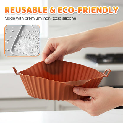 🏆 Last Day Special Price!!!Reusable Silicone Air Fryer Liner