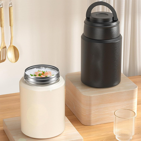 🔥Hot Sale Deals-316 Stainless Steel Thermal Food Jar with Folding Spoon