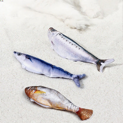 📢📢50%  OFF !! ⏰Realistic Hopping Fish Toy for Cat