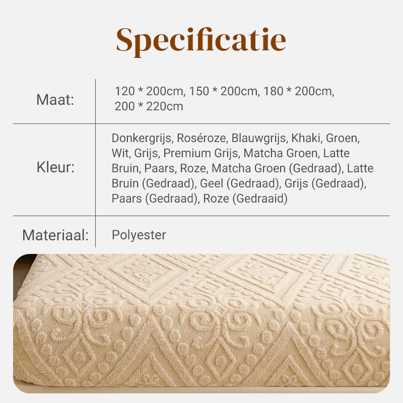 🔥Hot Sale Deals-360° All-Around Stretch Plush Knit Fitted Sheet