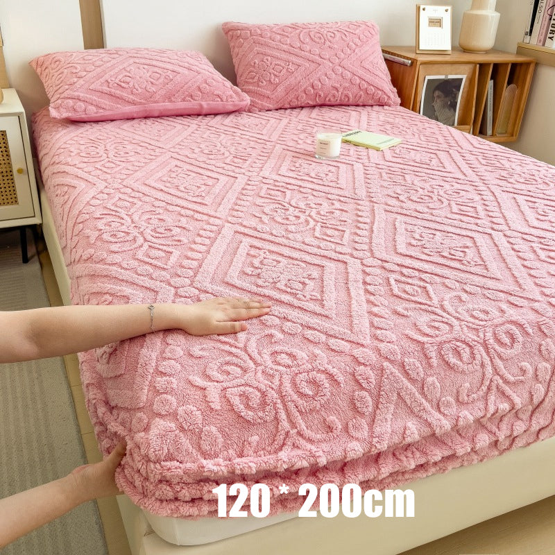 🔥Hot Sale Deals-360° All-Around Stretch Plush Knit Fitted Sheet