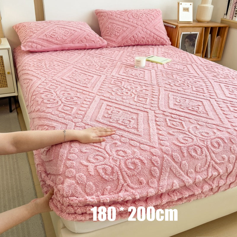 🔥Hot Sale Deals-360° All-Around Stretch Plush Knit Fitted Sheet