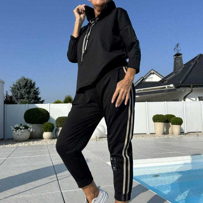 🔥Hot Sale Deals-Women’s Hooded Jacket & Drawstring Pants Set
