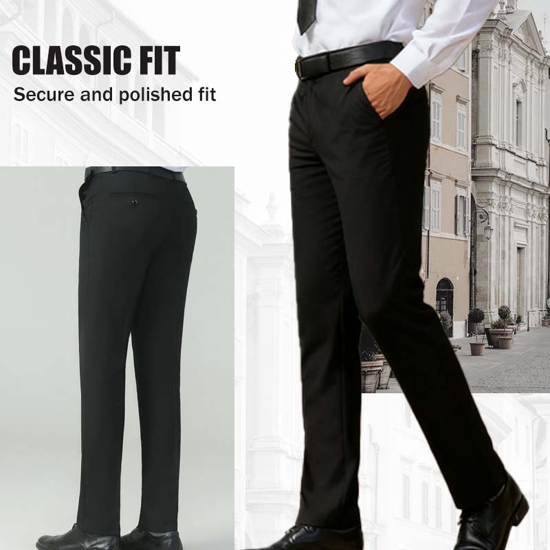 🔥New arrivals offer-Men's Classic Fit Lightweight Casual Stretch Suit Pants