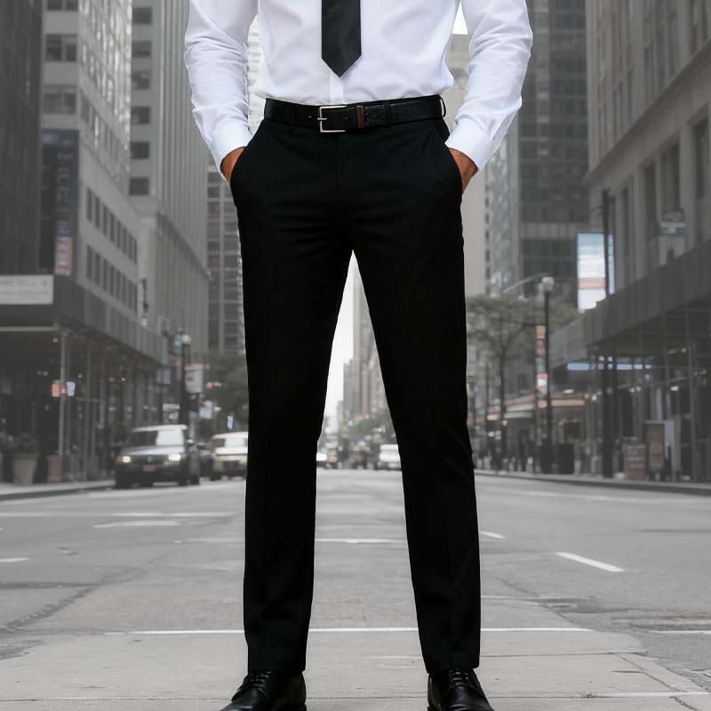 🔥New arrivals offer-Men's Classic Fit Lightweight Casual Stretch Suit Pants