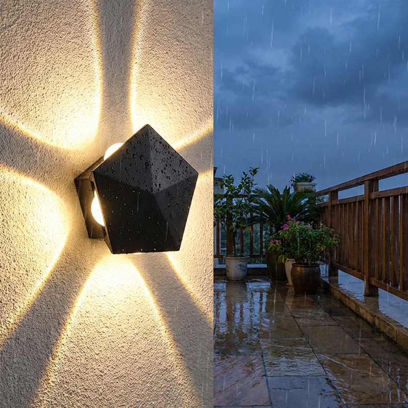 🔥Hot Deals-Modern LED Wall Sconce with Geometric Light Effect
