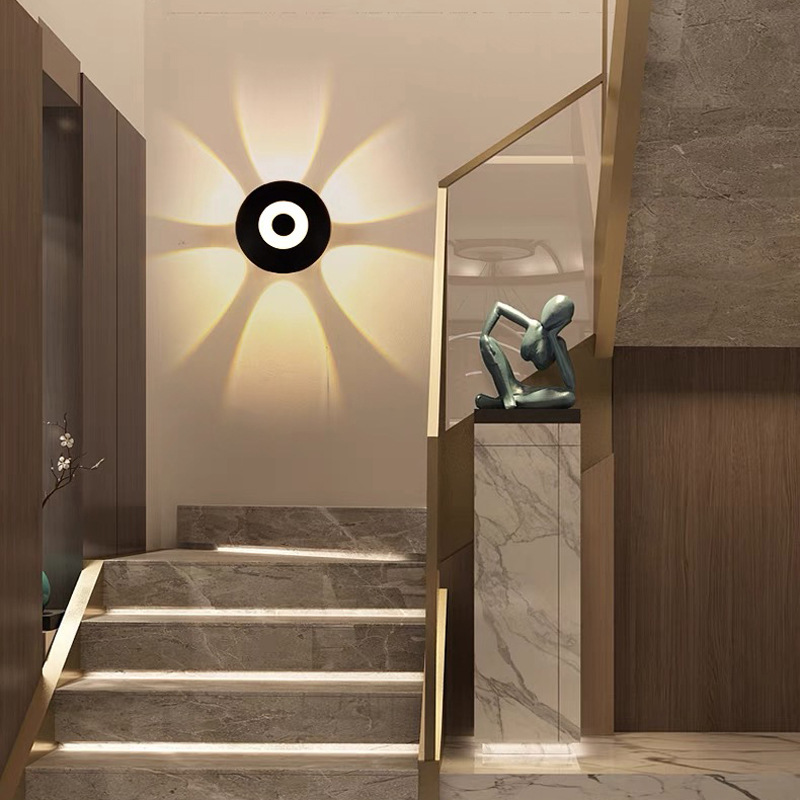 🔥Hot Deals-Modern LED Wall Sconce with Geometric Light Effect