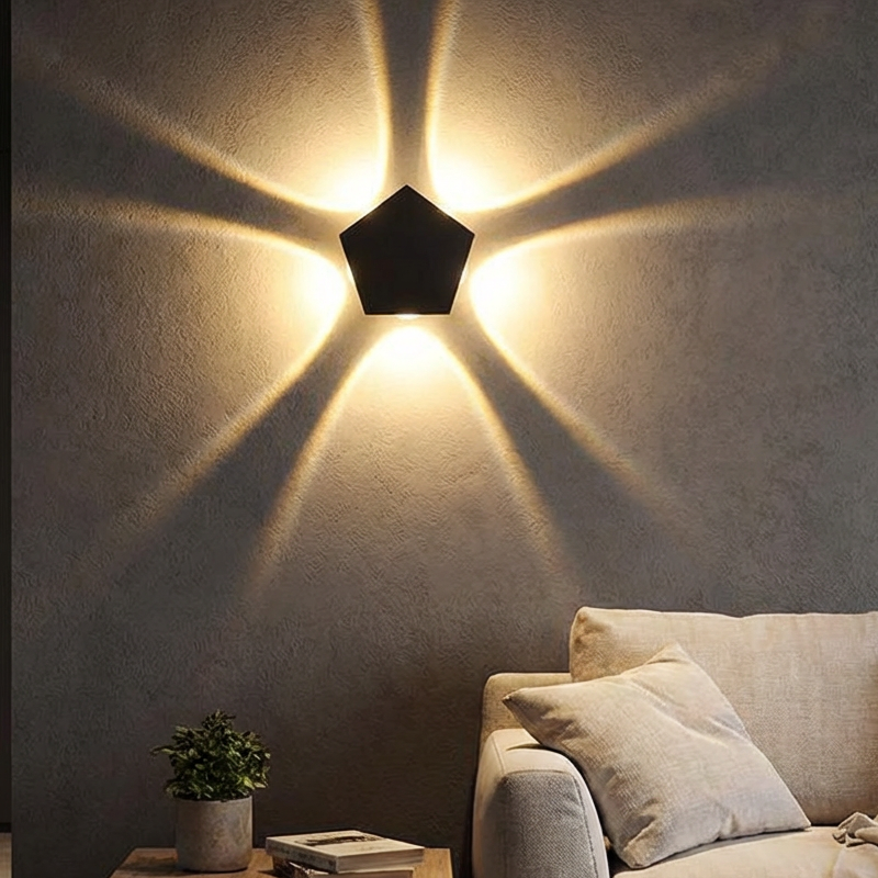 🔥Hot Deals-Modern LED Wall Sconce with Geometric Light Effect