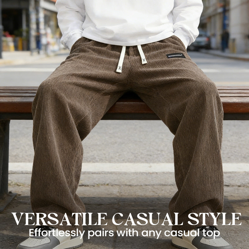 🔥Hot Sale Deals-Men's Loose-Fit Drawstring Pants with Pockets